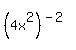 %284x%5E2%29%5E%28-2%29