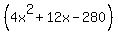 %284x%5E2%2B12x-280%29
