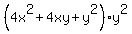 %284x%5E2%2B4xy%2By%5E2%29%2Ay%5E2