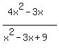 %284x%5E2-3x%29%2F%28x%5E2-3x%2B9%29+