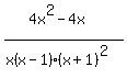 %284x%5E2-4x%29%2F%28x%28x-1%29%28x%2B1%29%5E2%29