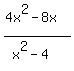 %284x%5E2-8x%29%2F%28x%5E2-4%29
