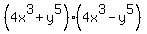%284x%5E3+%2B+y%5E5%29%284x%5E3+-+y%5E5%29