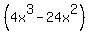 %284x%5E3+-24x%5E2%29