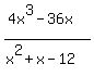 %284x%5E3-36x%29%2F%28x%5E2%2Bx-12%29