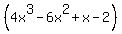 %284x%5E3-6x%5E2%2Bx-2%29