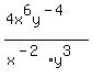 %284x%5E6y%5E%28-4%29%29%2F%28x%5E%28-2%29y%5E3%29