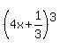 %284x+%2B+1%2F3%29%5E3