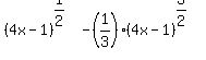 %284x-1%29%5E%281%2F2%29-%281%2F3%29%284x-1%29%5E%283%2F2%29