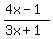 %284x-1%29+%2F+%283x%2B1%29