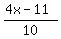 %284x-11%29%2F10