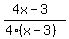 %284x-3%29%2F%284%28x-3%29%29