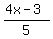 %284x-3%29%2F5