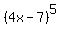 %284x-7%29%5E5
