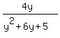 %284y%29%2F%28y%5E2%2B6y%2B5%29
