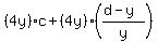 %284y%29c%2B%284y%29%28%28d-y%29%2Fy%29