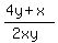 %284y%2Bx%29%2F%282xy%29