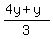 %284y%2By%29%2F3