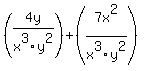 %284y%2Fx%5E3y%5E2%29+%2B+%287x%5E2%2Fx%5E3y%5E2%29