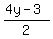 %284y-3%29%2F2