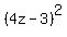 %284z-3%29%5E2