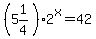 %285%261%2F4%292%5Ex=42