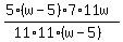 %285%28w-5%297%2A11w%29%2F%2811%2A11%28w-5%29%29