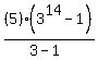 %285%29%283%5E14-1%29%2F%283-1%29