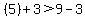 %285%29%2B3%3E9-3