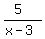 %285%29%2F%28x-3%29