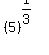 %285%29%5E%281%2F3%29