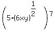 %285%2A%286xy%29%5E%281%2F2%29%29%5E7