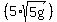 %285%2Asqrt%285g%29%29