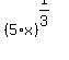 %285%2Ax%29%5E%281%2F3%29