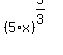 %285%2Ax%29%5E%285%2F3%29