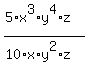 %285%2Ax%5E3%2Ay%5E4%2Az%29+%2F+%2810%2Ax%2Ay%5E2%2Az%29