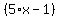 %285%2Ax-1%29