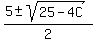%285%2B-+sqrt%2825-4C%29%29%2F2