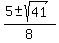 %285%2B-sqrt%2841%29%29%2F8