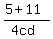%285%2B11%29%2F%284cd%29