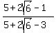 %285%2B2sqrt%286%29-1%29%2F%285%2B2sqrt%286%29-3%29