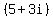 %285%2B3i%29