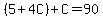 %285%2B4C%29%2BC=90