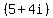 %285%2B4i%29