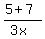 %285%2B7%29%2F%283x%29