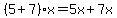 %285%2B7%29x=5x%2B7x