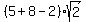 %285%2B8-2%29sqrt%282%29