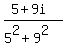 %285%2B9i%29%2F%285%5E2+%2B+9%5E2%29