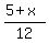 %285%2Bx%29%2F12