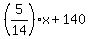 %285%2F14%29x%2B140